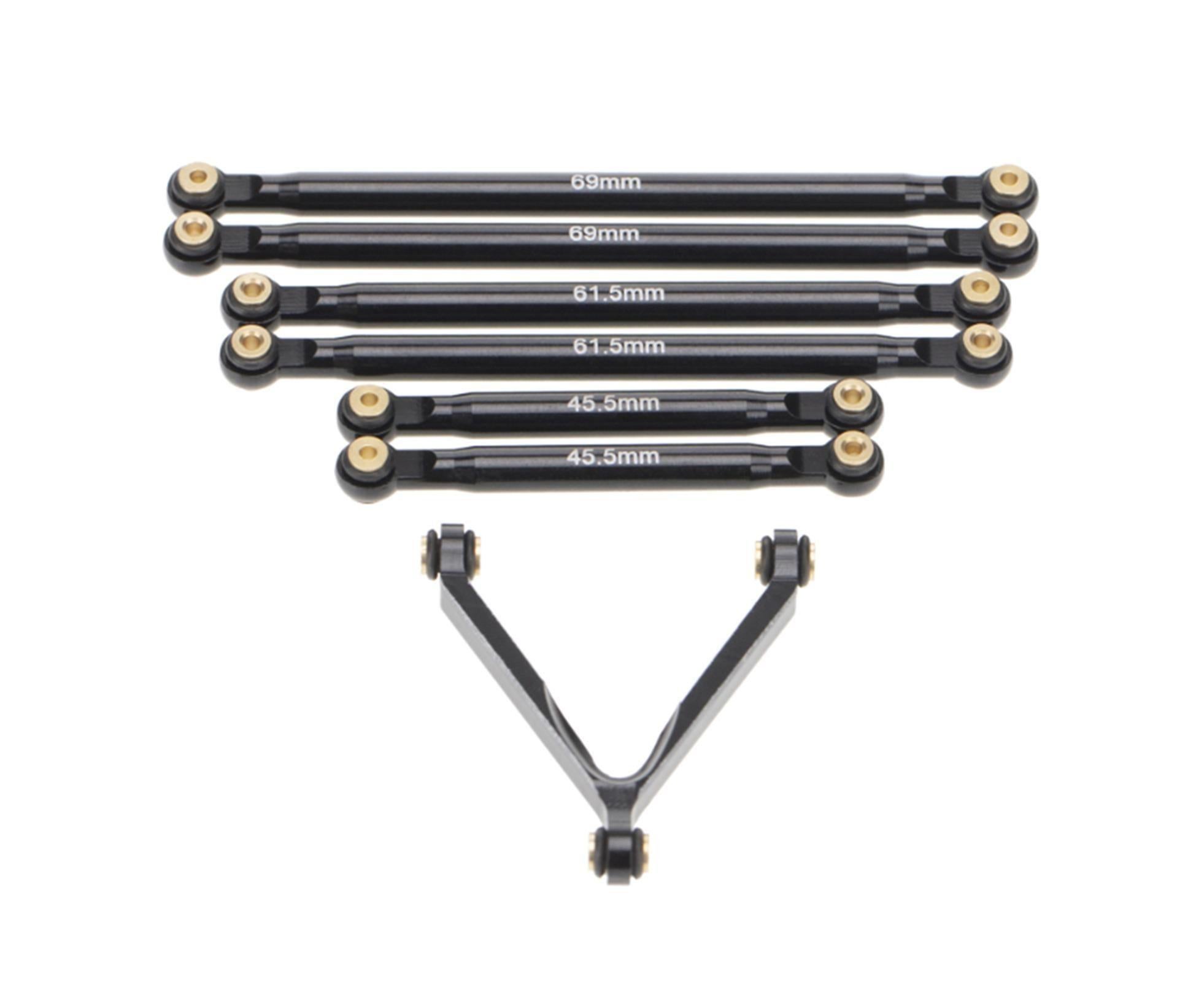 1 Set Tie Rod Kit Upgrade Replacement Black Perfect Matching Rod Link Linkage Kit for Axial SCX24 Accessories - Image 7