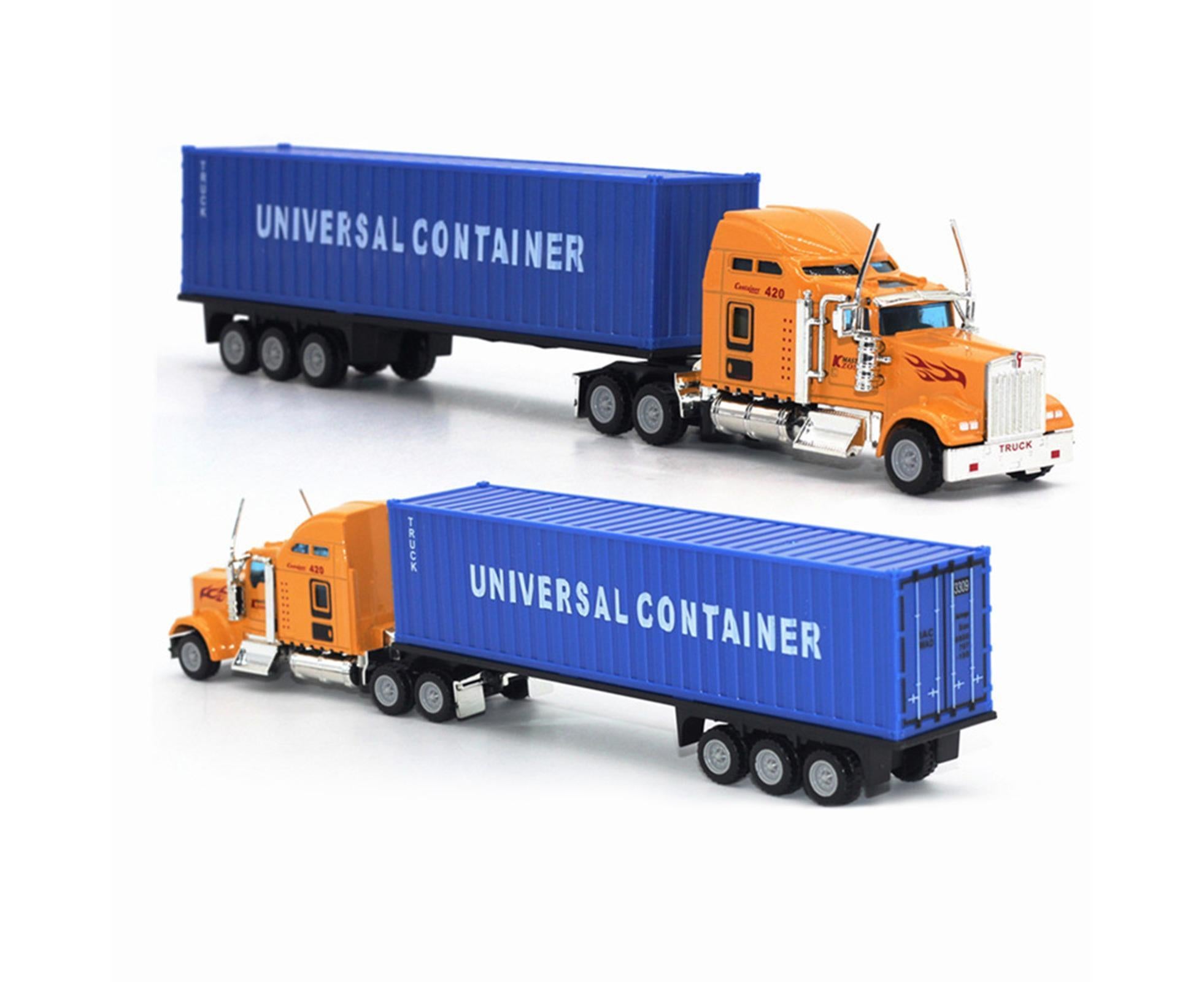 1:65 Alloy Truck Model Realistic Simulated Detailed American Super Long Transport Truck Model for Adults - Image 6