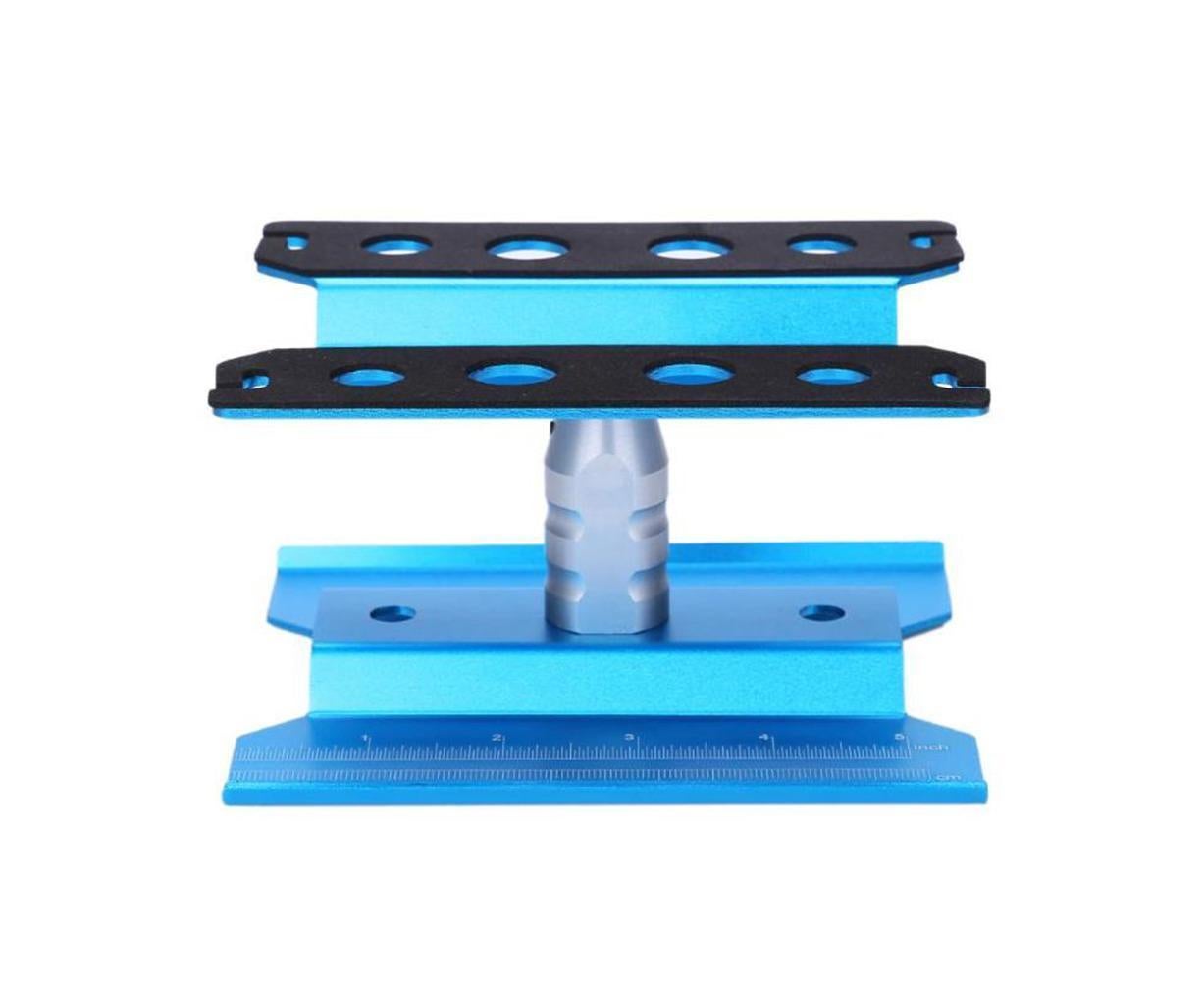 Metal Repair Station Stand Platform for 1/8 1/10 1/16 Remote Control Crawl Car Blue - Image 1