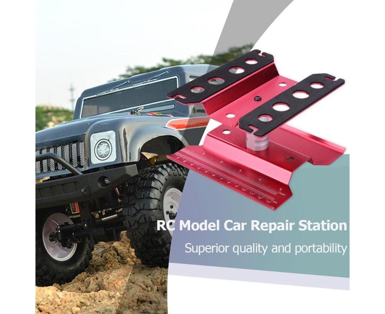 Metal Repair Station Stand Platform for 1/8 1/10 1/16 Remote Control Crawl Car Blue - Image 4