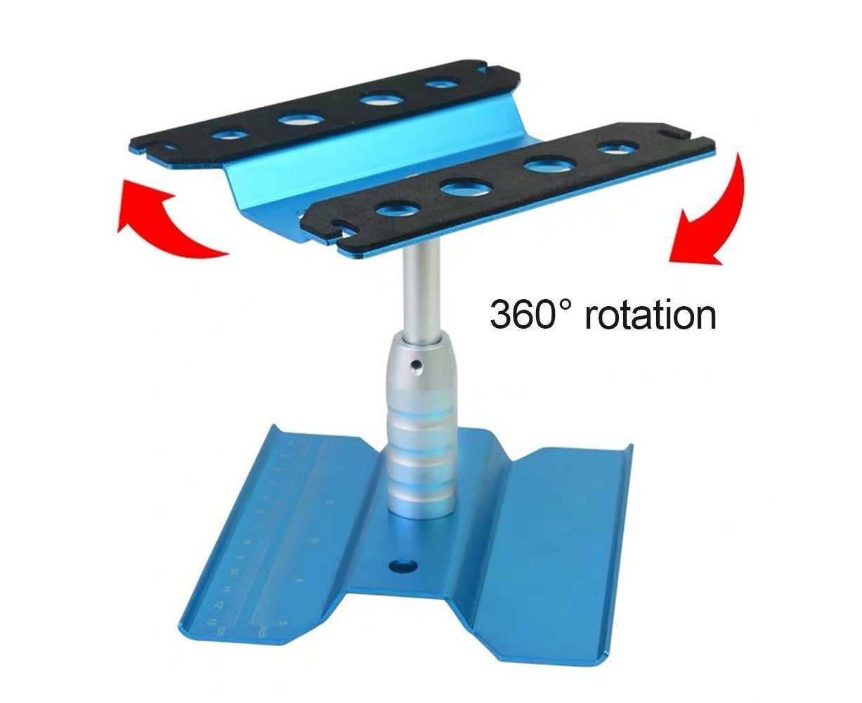 Metal Repair Station Stand Platform for 1/8 1/10 1/16 Remote Control Crawl Car Blue - Image 6
