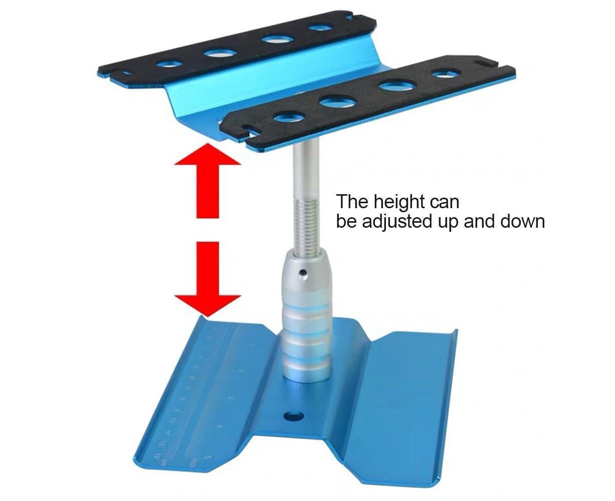 Metal Repair Station Stand Platform for 1/8 1/10 1/16 Remote Control Crawl Car Blue - Image 7