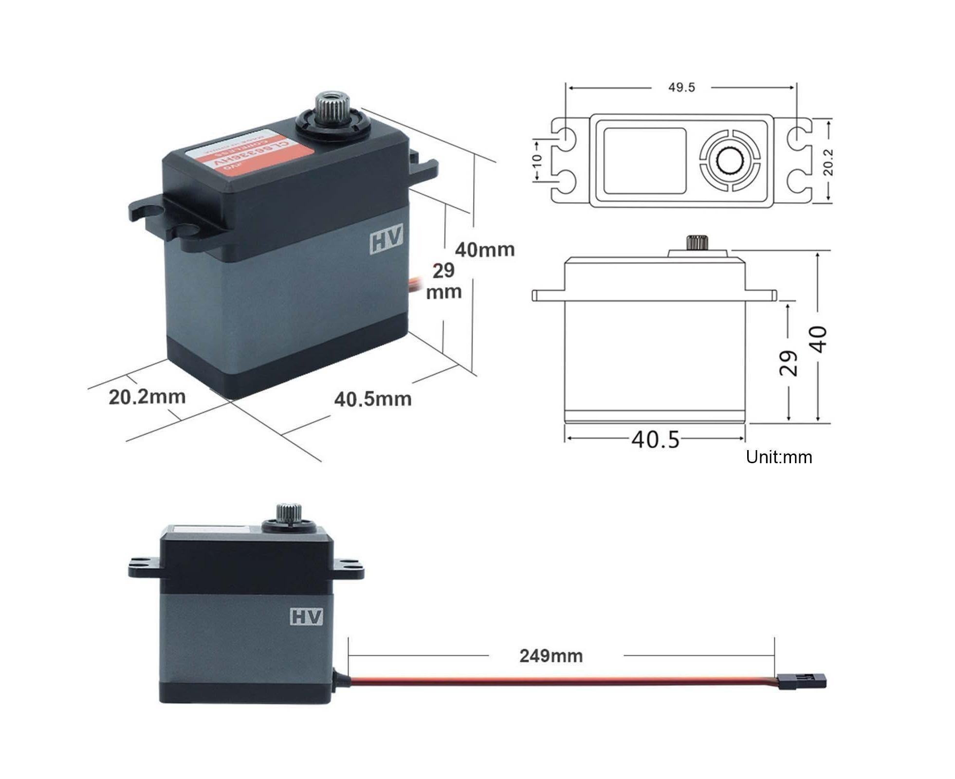 Model Servo Durable Practical Universal Eco-friendly High Hardness Multipurpose Plastic/Metal High-speed 36KG Large Torque Accessories - Image 7