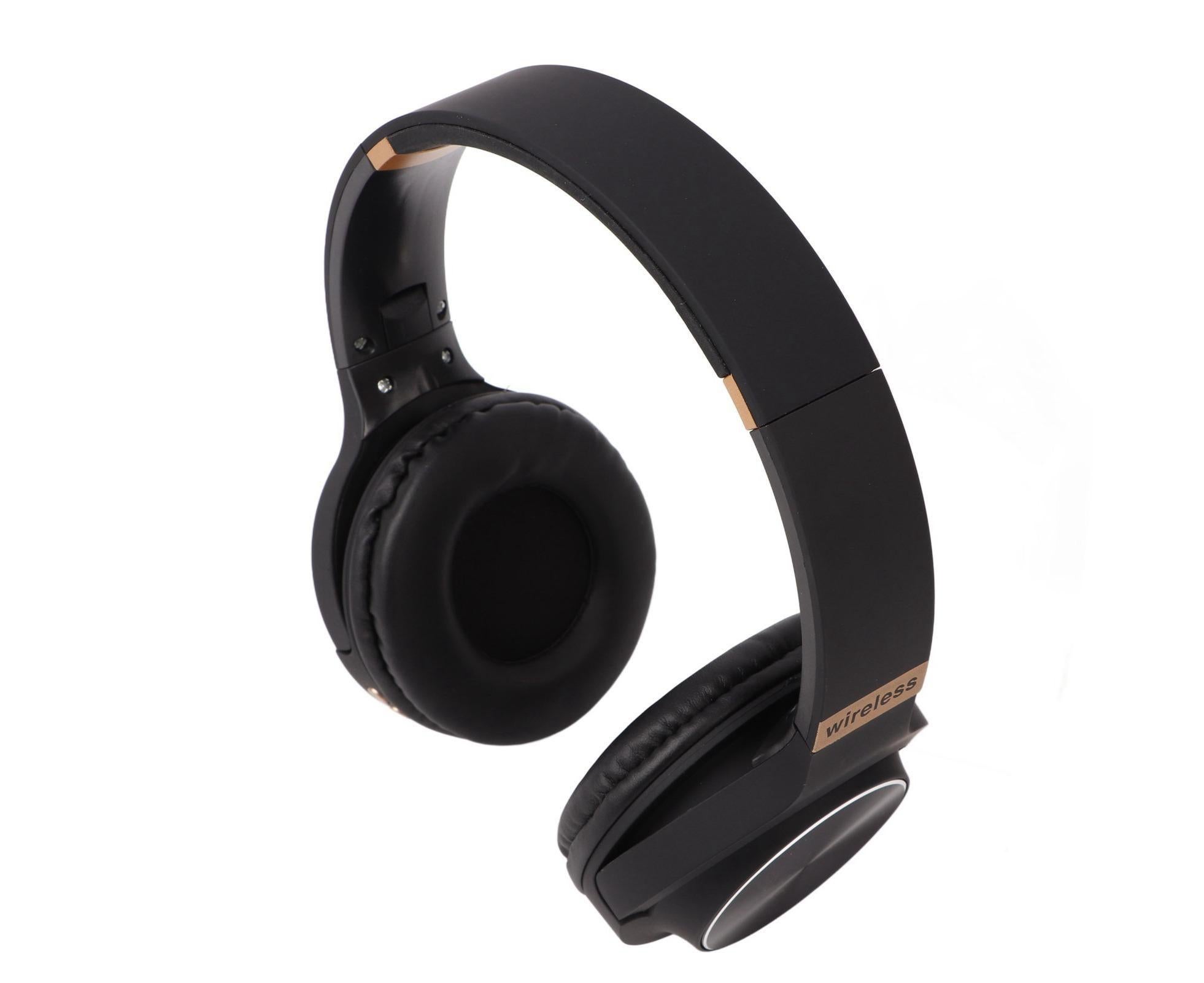 Foldable Bluetooth Headset Multifunction Noise Canceling HiFi Stereo Wireless Bluetooth Headphones Black - Image 1
