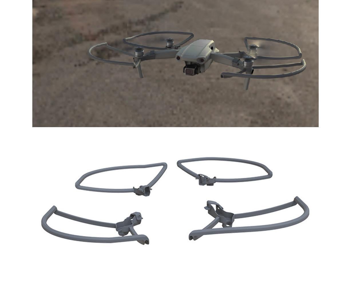 Propeller Protective Anti-collision Rings Guard Set for DJI Mavic Air 2 Drone Grey - Image 1