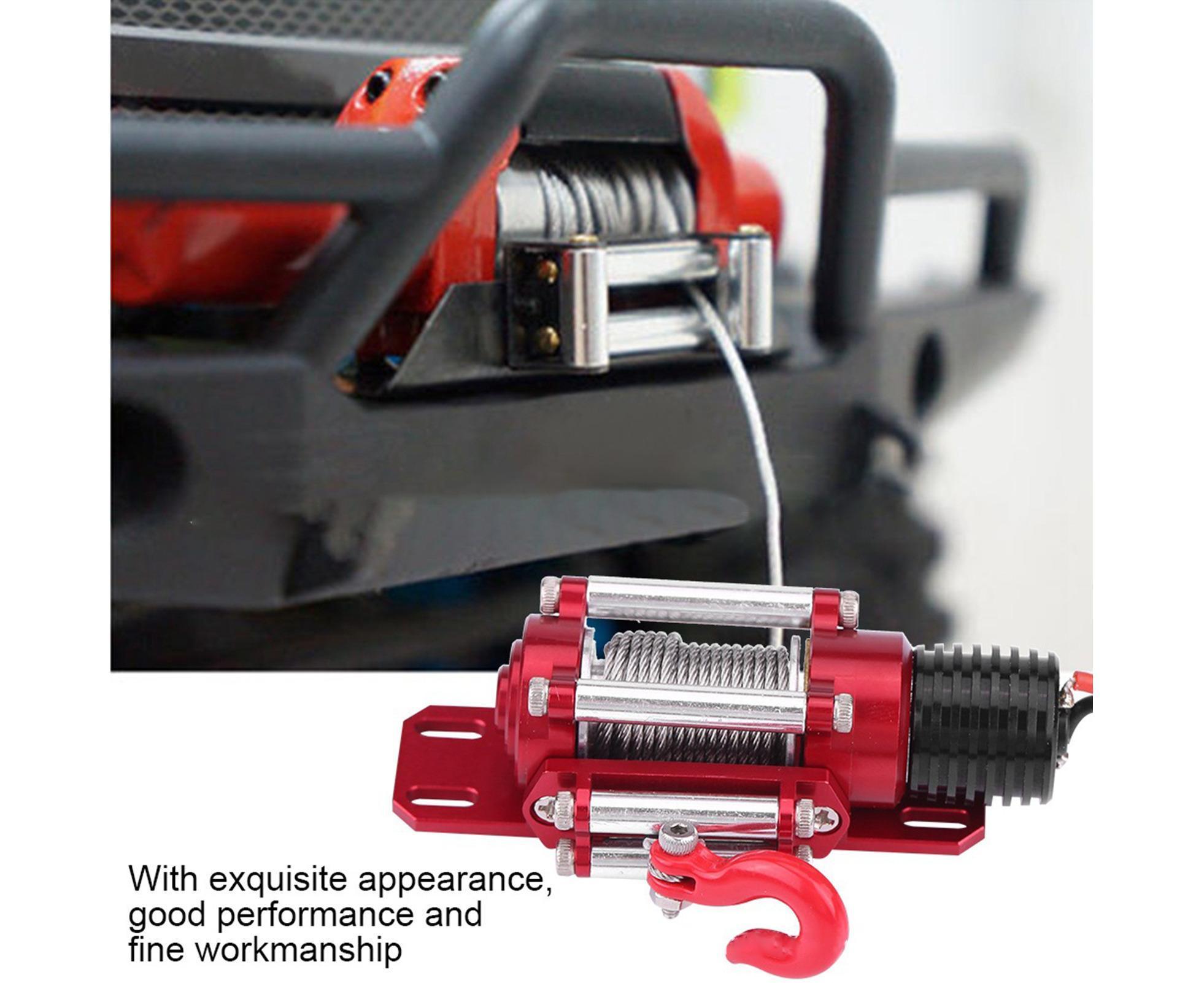 RC Car Winch Practical Durable Lightweight Creative Portable Replacement Metal 1/10 RC Car Automatic Crawler Winch Set - Image 3