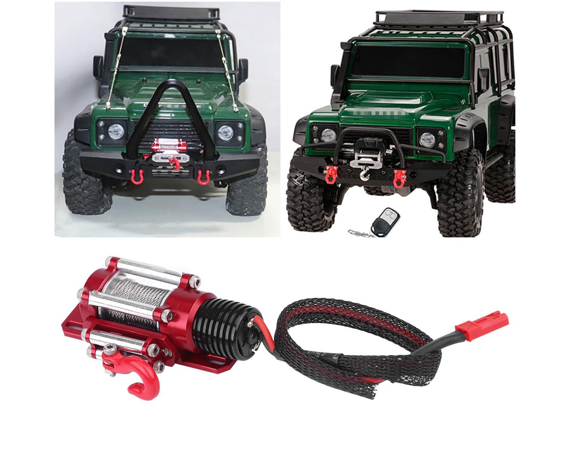 RC Car Winch Practical Durable Lightweight Creative Portable Replacement Metal 1/10 RC Car Automatic Crawler Winch Set - Image 5