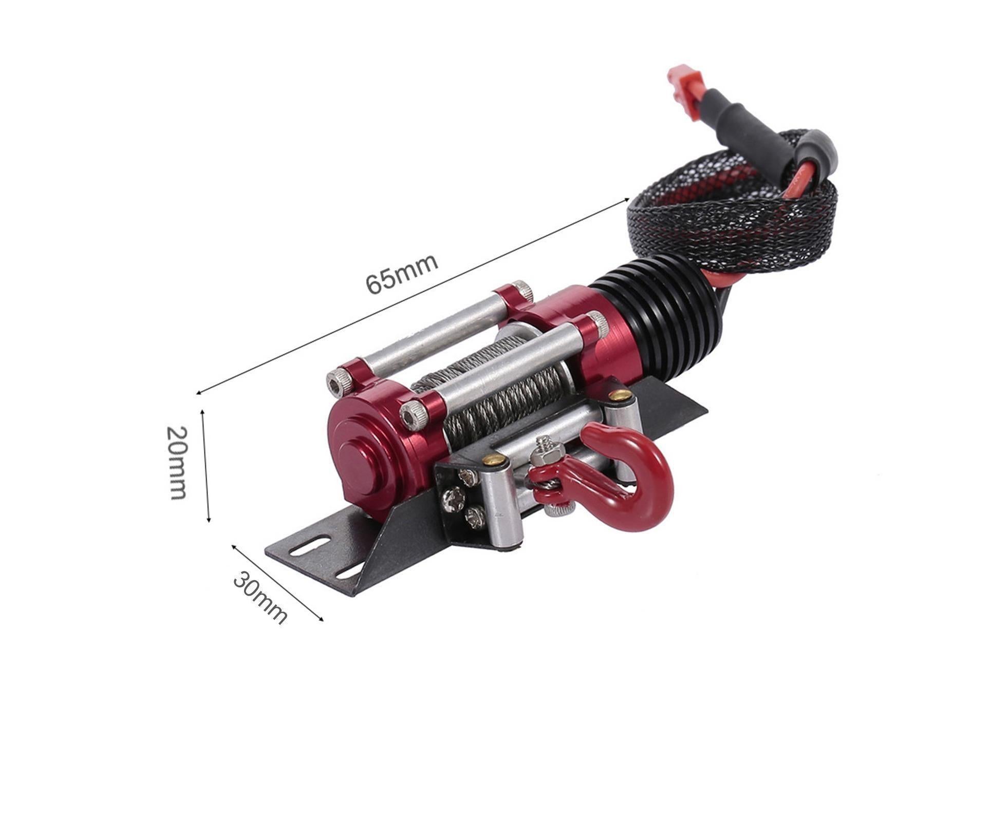 RC Car Winch Practical Durable Lightweight Creative Portable Replacement Metal 1/10 RC Car Automatic Crawler Winch Set - Image 7