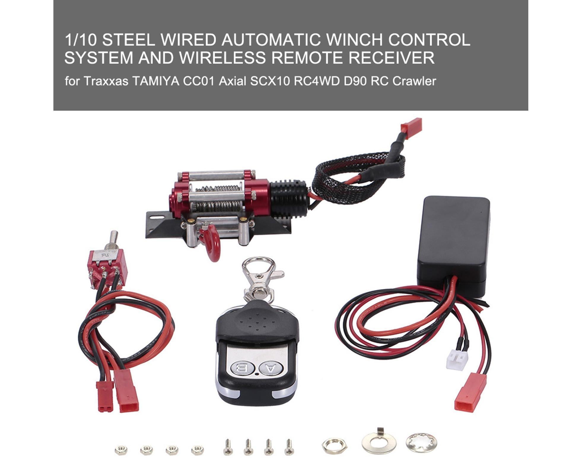 RC Car Winch Practical Durable Lightweight Creative Portable Replacement Metal 1/10 RC Car Automatic Crawler Winch Set - Image 8