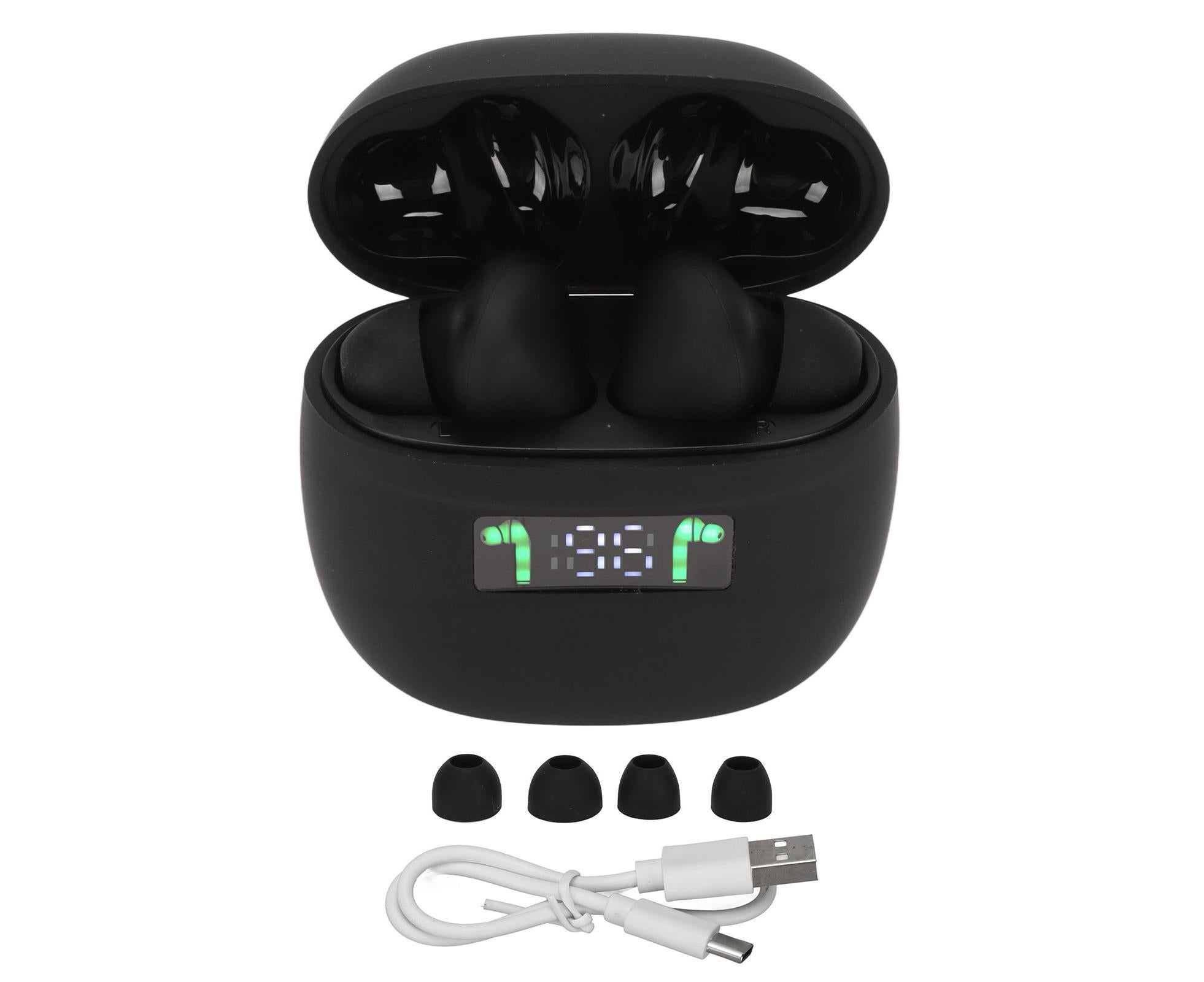 Language Translator Earbuds Support 144 Languages Online Translation Wireless Translator Device with Digital Display Black - Image 7