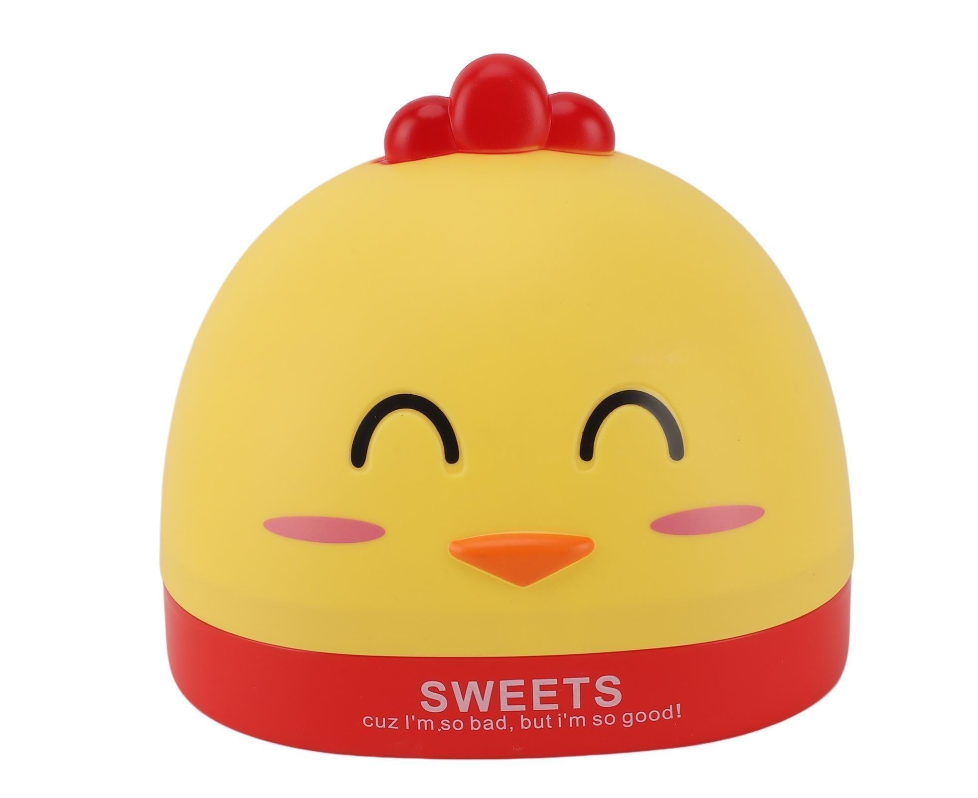 Tissue Dispenser Box Plastic Cartoon  Shaped Tissue Container for Countertop Yellow - Image 1