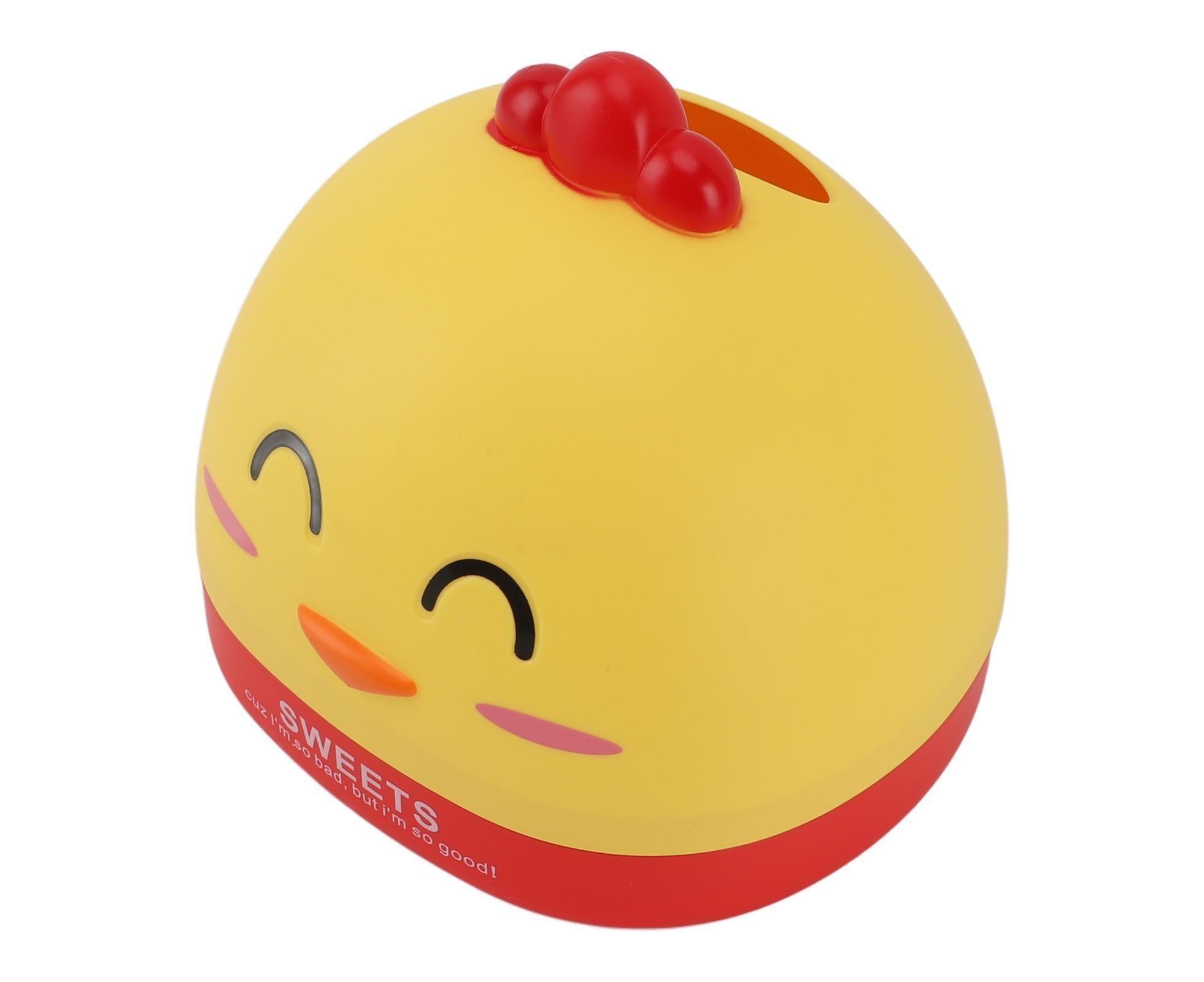 Tissue Dispenser Box Plastic Cartoon  Shaped Tissue Container for Countertop Yellow - Image 3