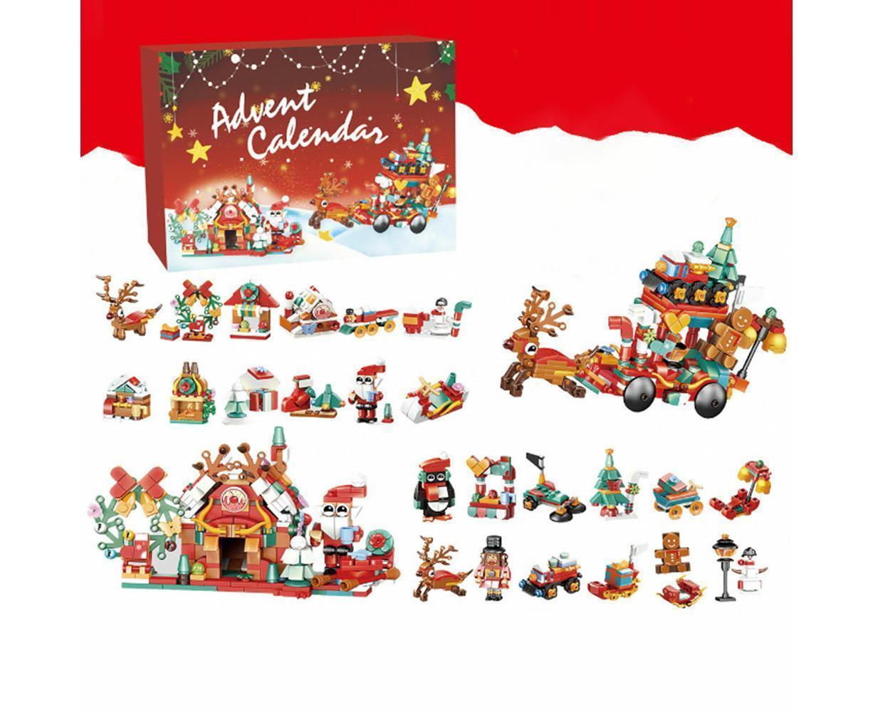 2024 Advent Calendar Christmas Building Block 24 Days Countdown Surprise Box - Image 1