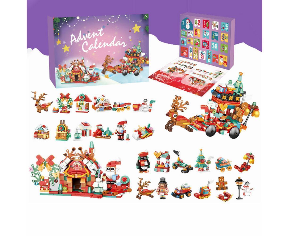2024 Advent Calendar Christmas Building Block 24 Days Countdown Surprise Box - Image 1