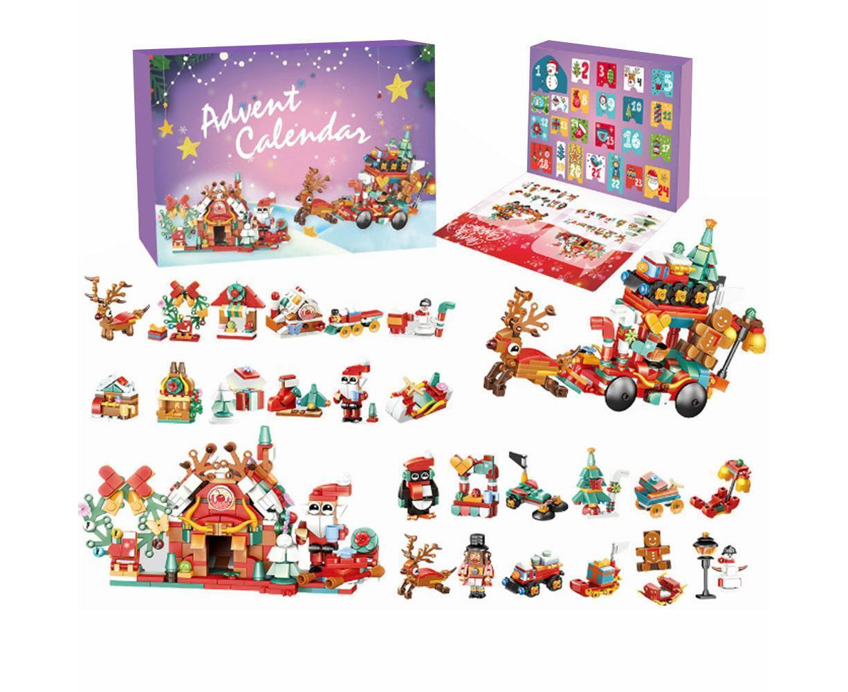 2024 Advent Calendar Christmas Building Block 24 Days Countdown Surprise Box - Image 7