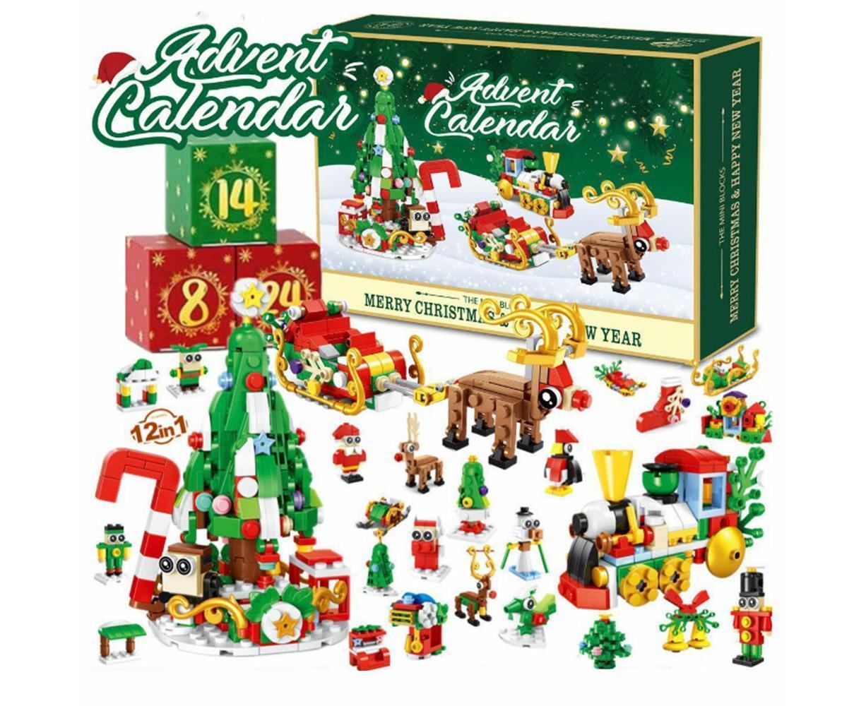 2024 Advent Calendar Christmas Building Block 24 Days Countdown Surprise Box - Image 1