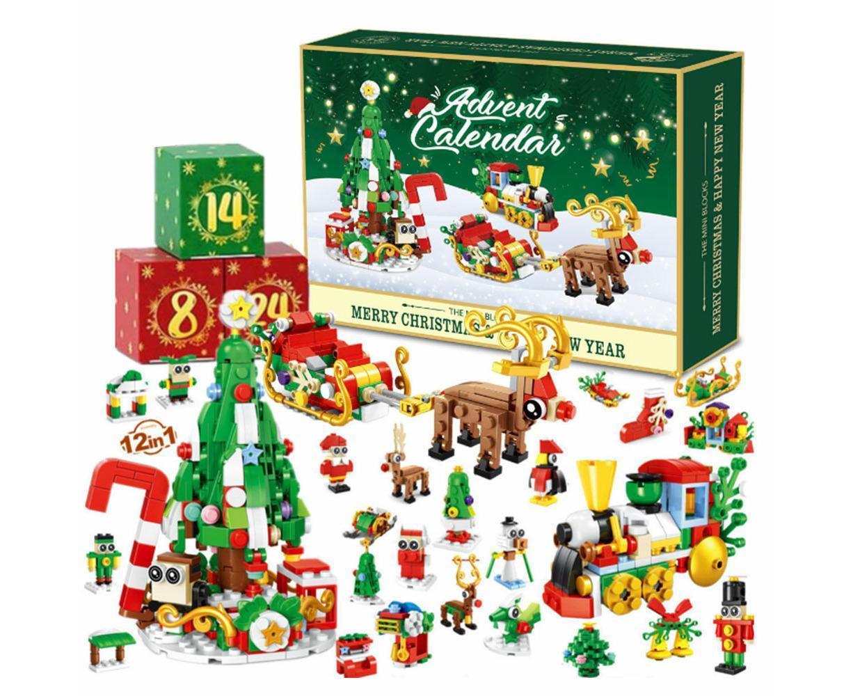 2024 Advent Calendar Christmas Building Block 24 Days Countdown Surprise Box - Image 2