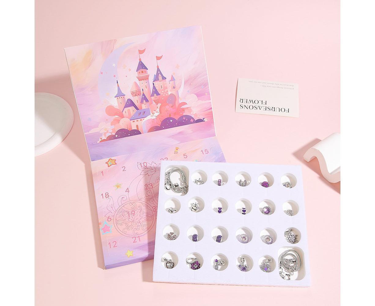 24 DAYS Christmas Advent Countdown Calendar Charm Bracelet Making Kit - Image 3