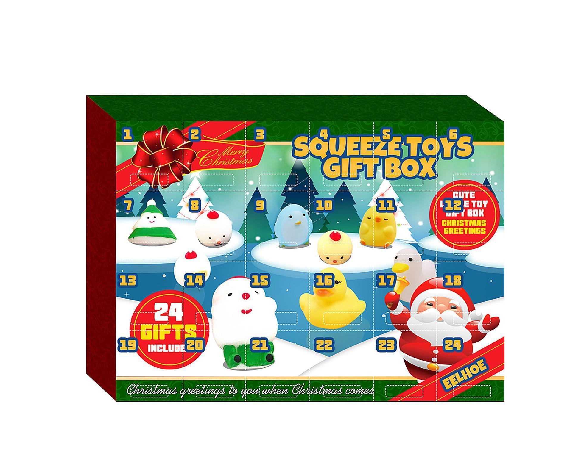 24 Days of Christmas Blind Calendar Christmas Squeeze Gift Box - Image 1