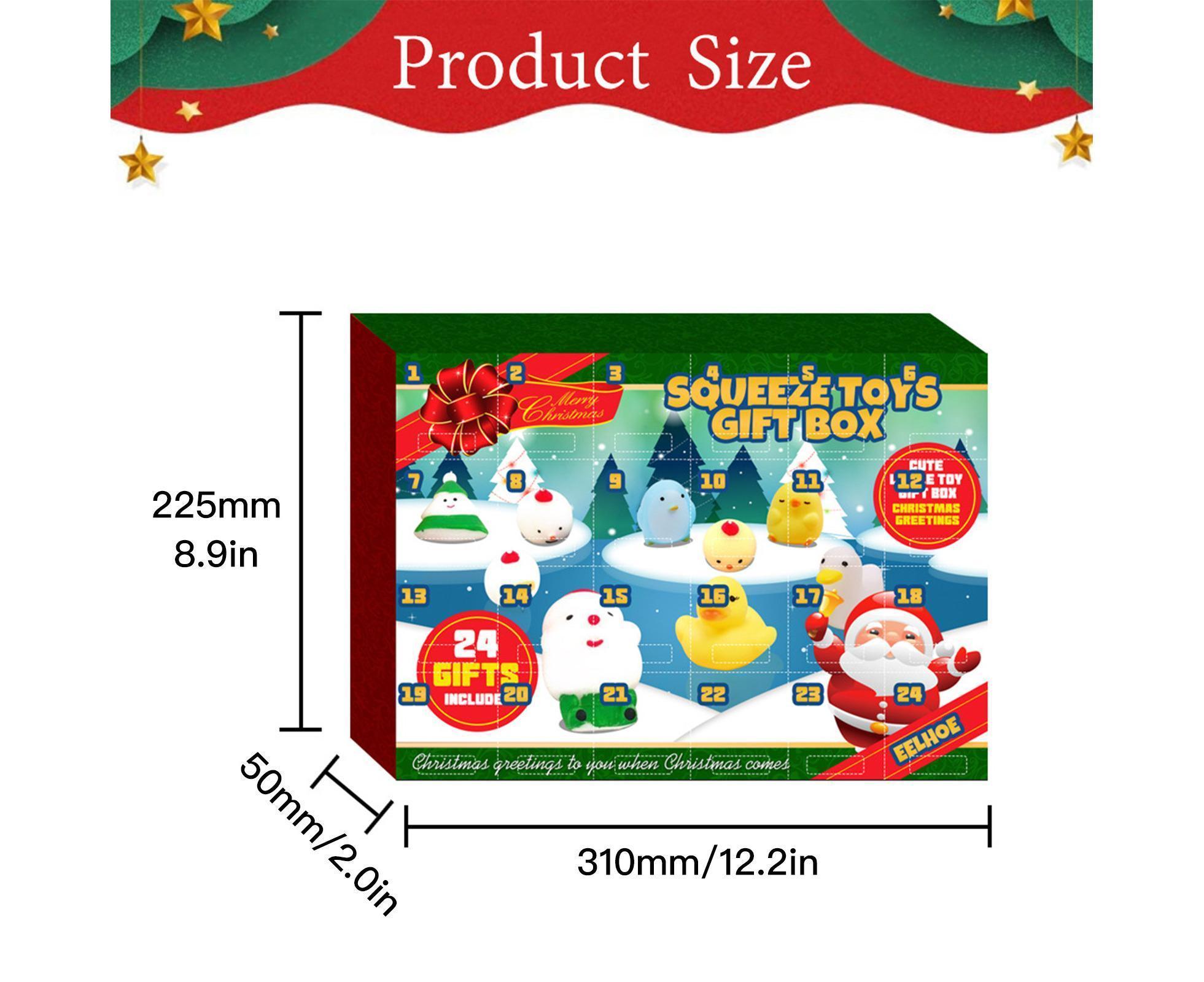 24 Days of Christmas Blind Calendar Christmas Squeeze Gift Box - Image 3