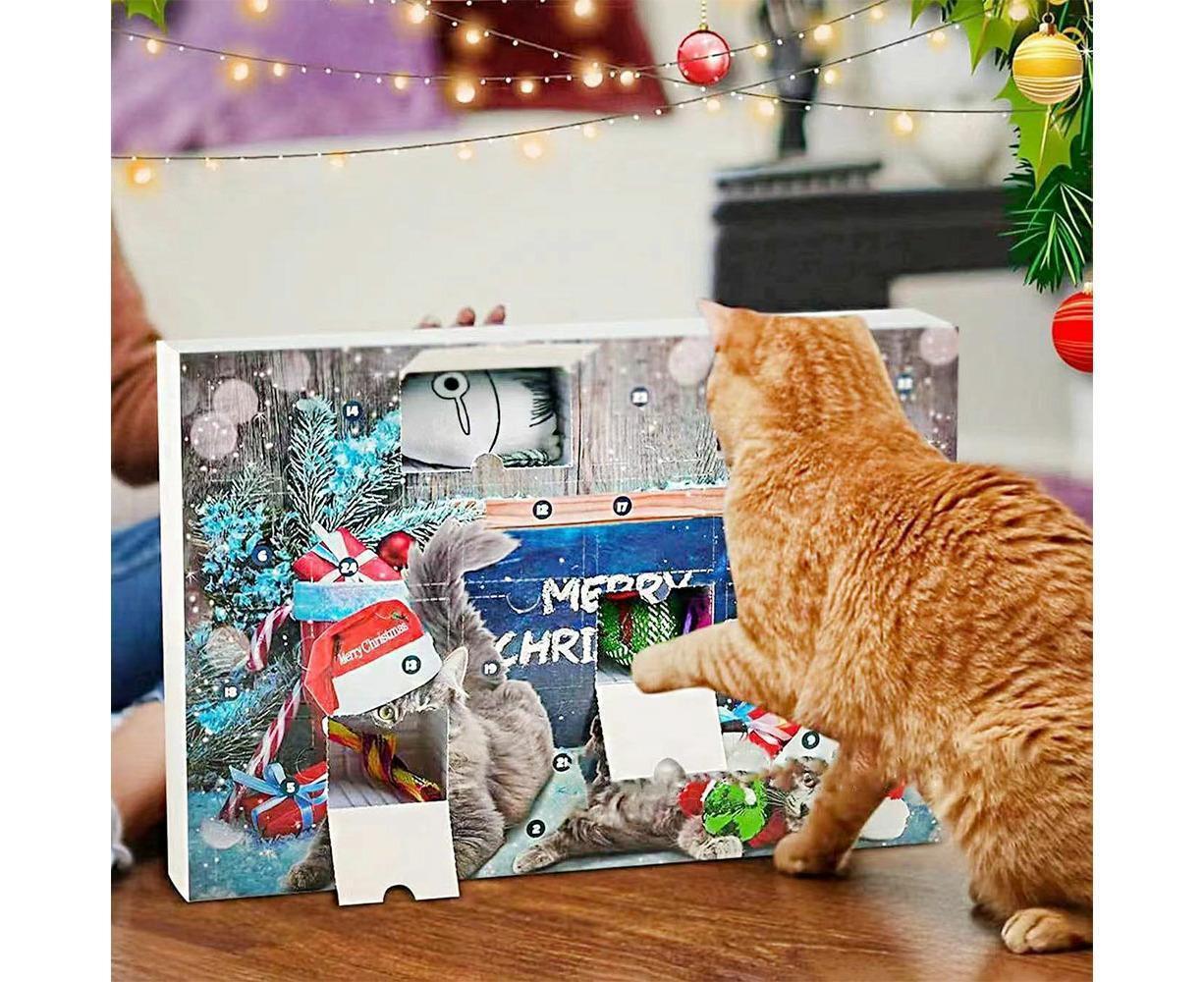 Cat Advent Calendar 2024 Christmas Countdown Calendar Xmas Gift for Kitten Toys 24Pcs - Image 2