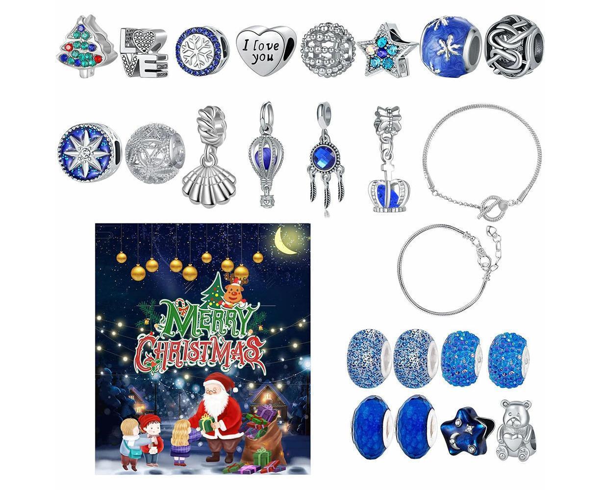 Christmas Advent Calendar DIY Bracelet Charm 24 Days Countdown Calendar Box - Image 3