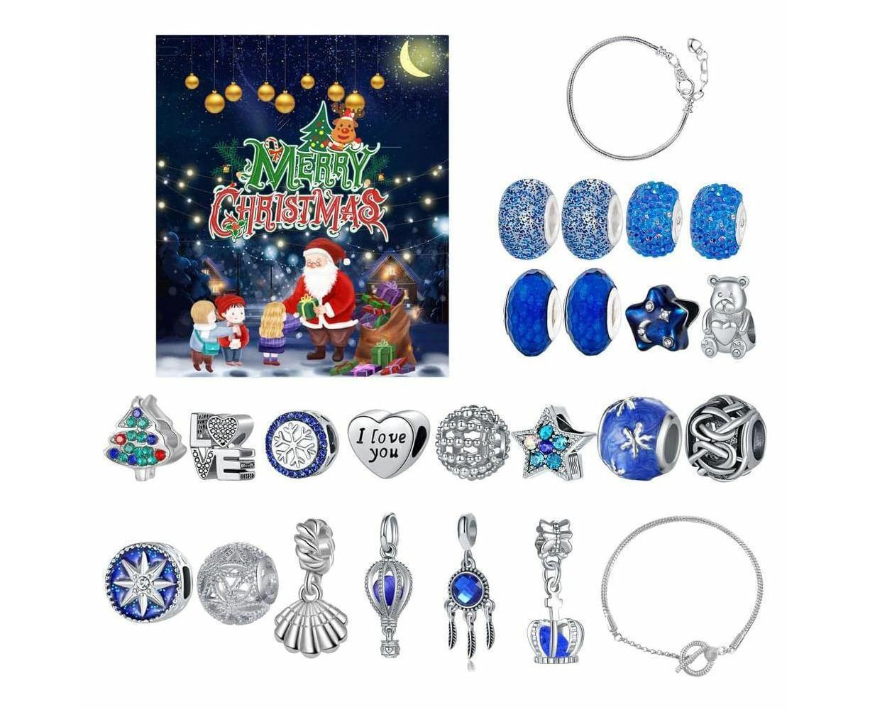 Christmas Advent Calendar DIY Bracelet Charm 24 Days Countdown Calendar Box - Image 4