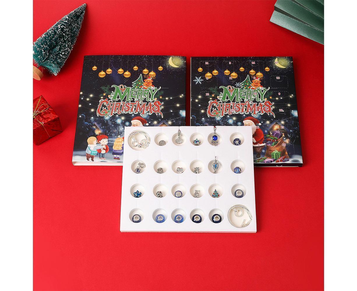 Christmas Advent Calendar DIY Bracelet Charm 24 Days Countdown Calendar Box - Image 6