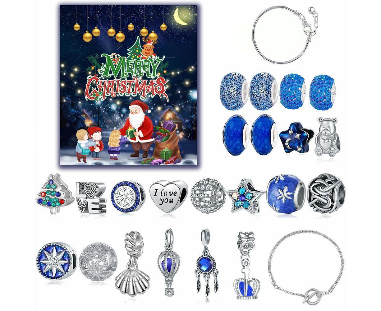 Christmas Advent Calendar DIY Bracelet Charm 24 Days Countdown Calendar Box - Image 7