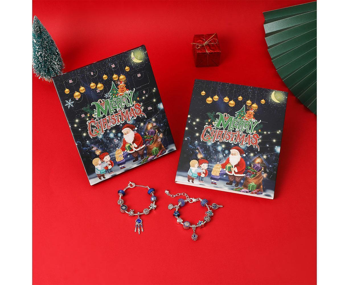Christmas Advent Calendar DIY Bracelet Charm 24 Days Countdown Calendar Box - Image 8