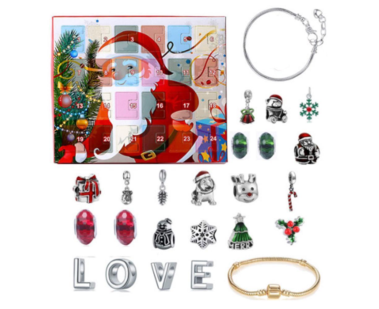 Christmas Advent Charm Calendar-LOVE Bracelet - Image 1