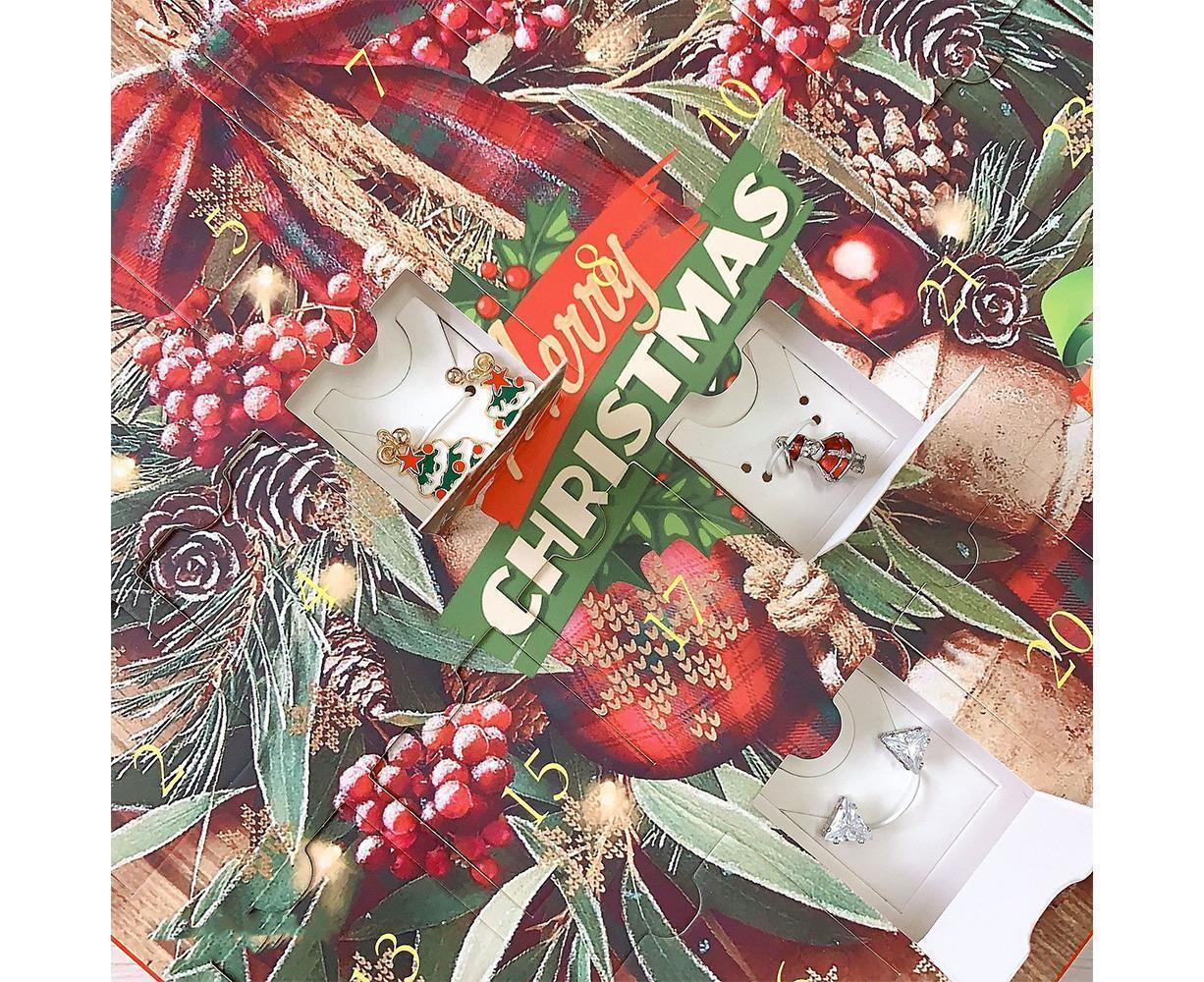 Christmas Necklace Stud Earrings Countdown Calendar - Image 4
