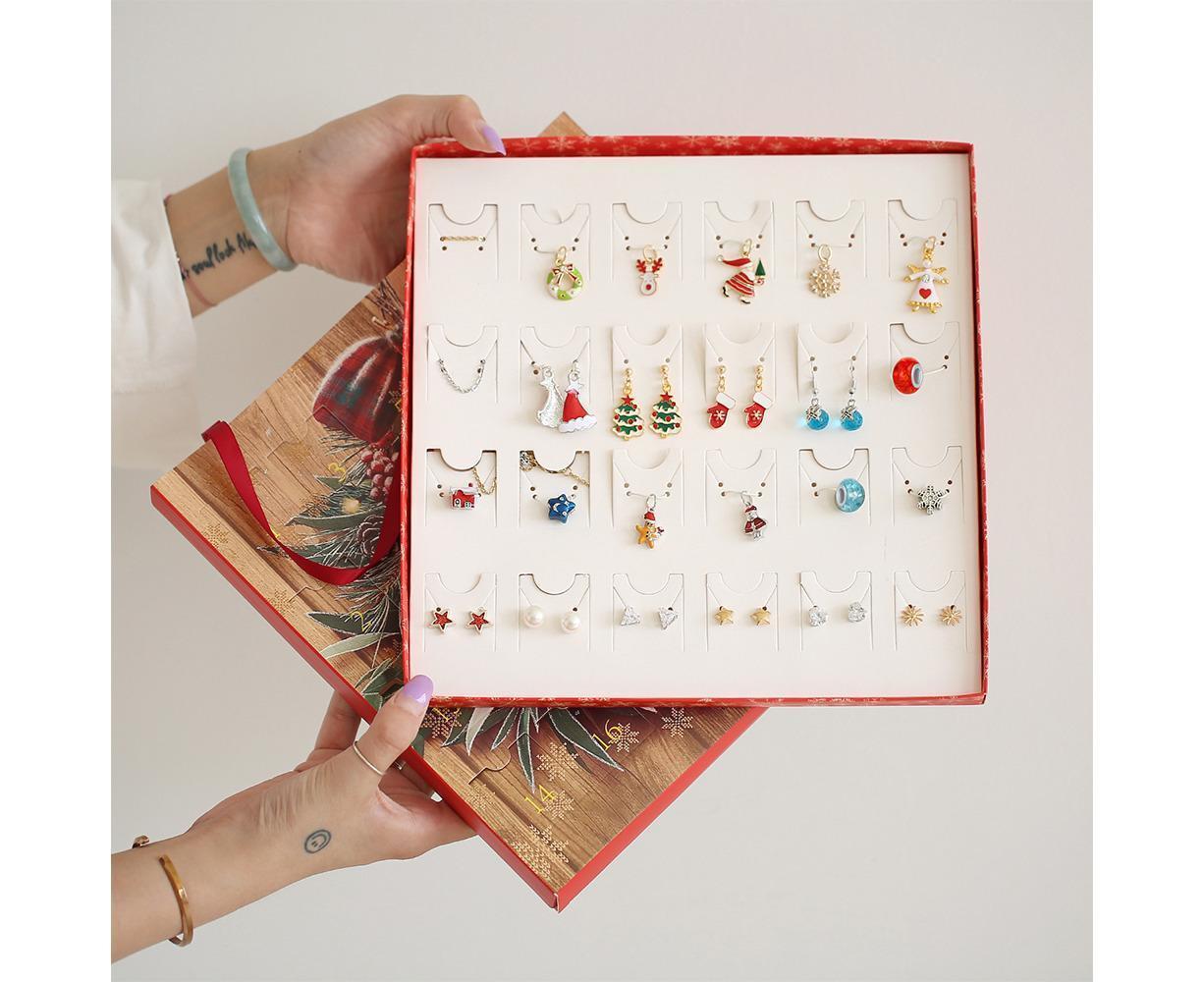 Christmas Necklace Stud Earrings Countdown Calendar - Image 6