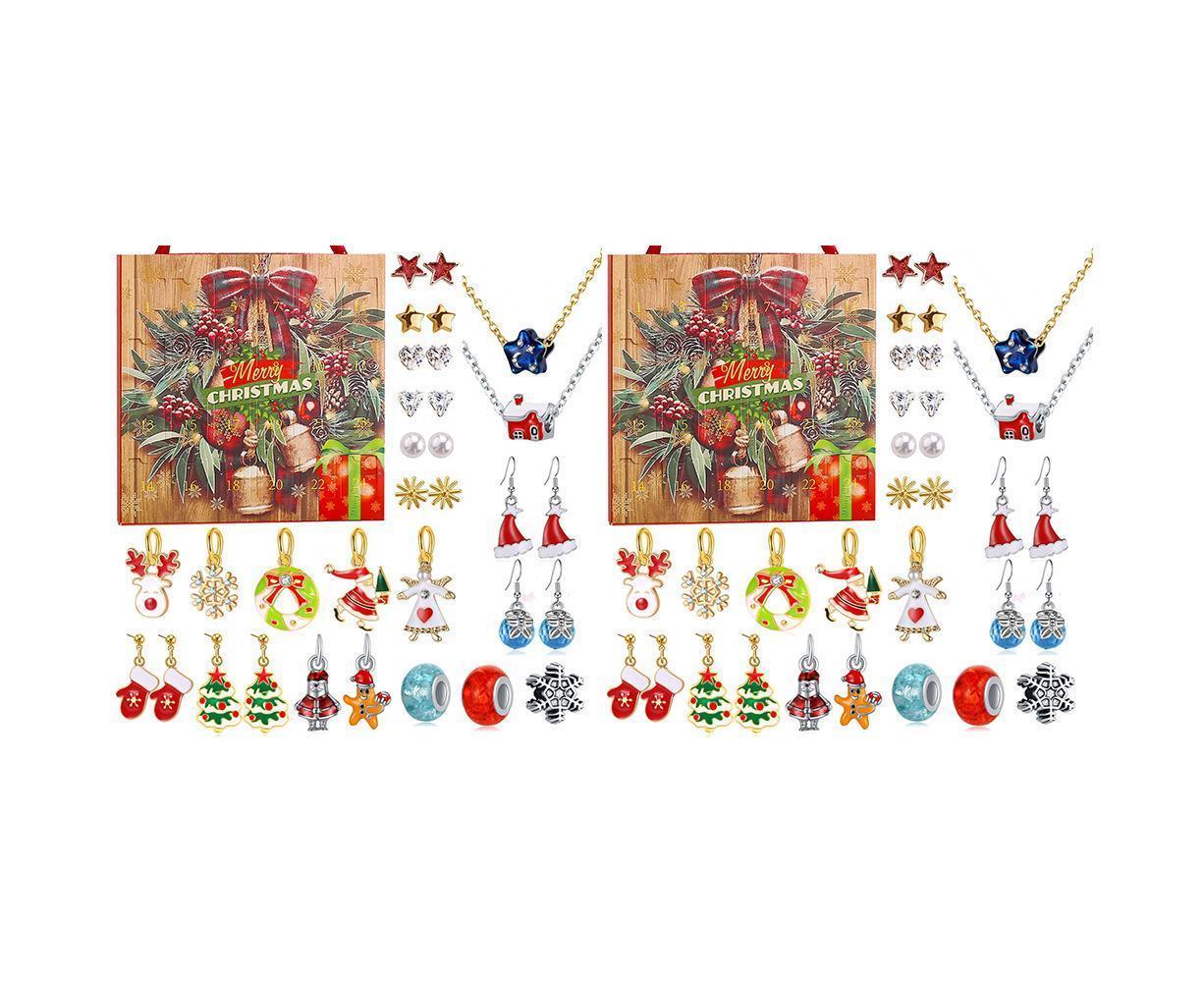 Christmas Necklace Stud Earrings Countdown Calendar - Image 8