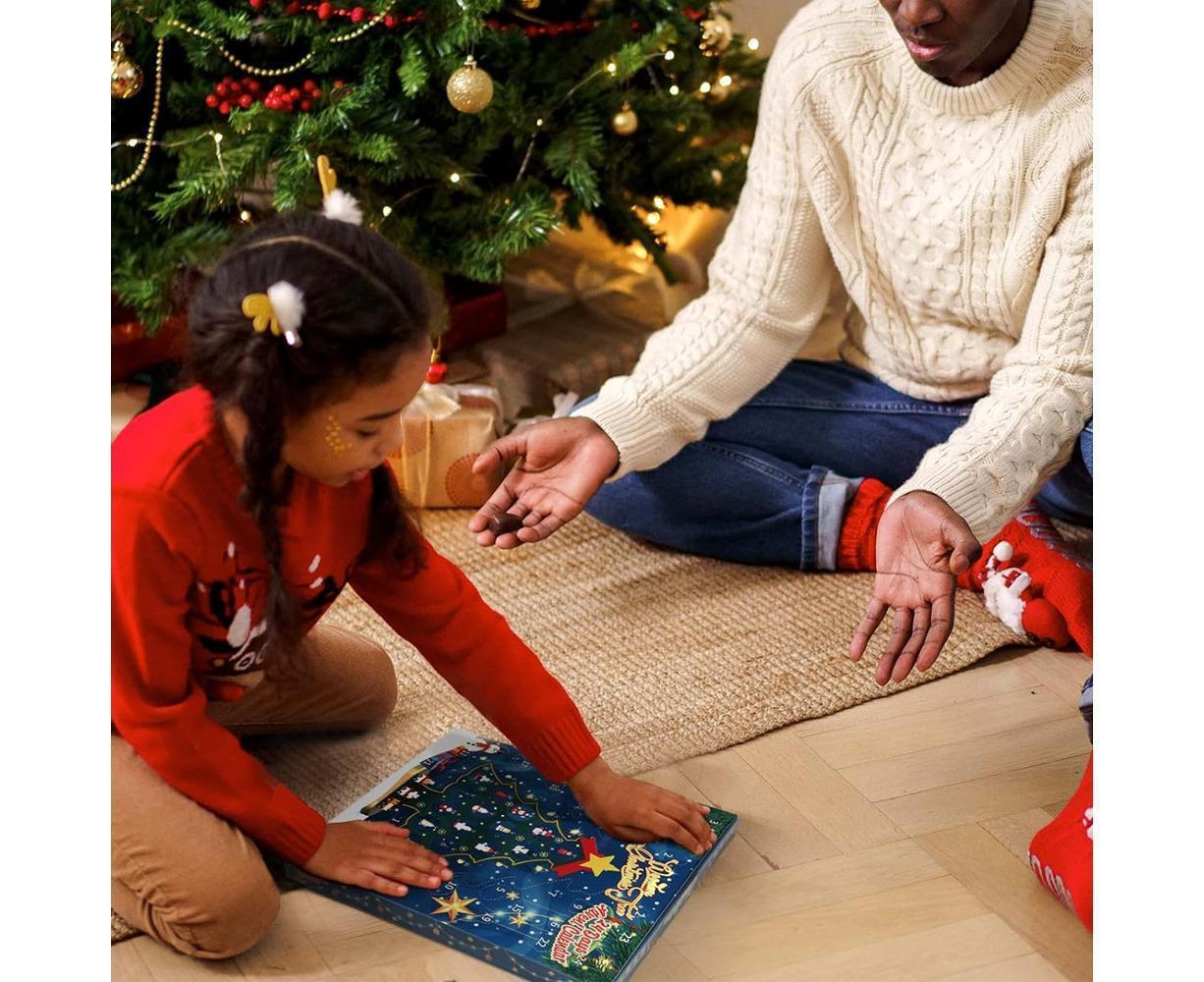 Christmas Tree Advent Calendar 24 Days Countdown to Christmas Tabletop Wooden Advent Calendar Tree - Image 5