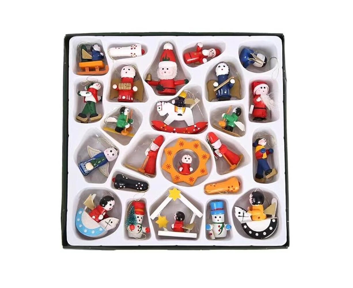 Christmas Tree Advent Calendar 24 Days Countdown to Christmas Tabletop Wooden Advent Calendar Tree - Image 8