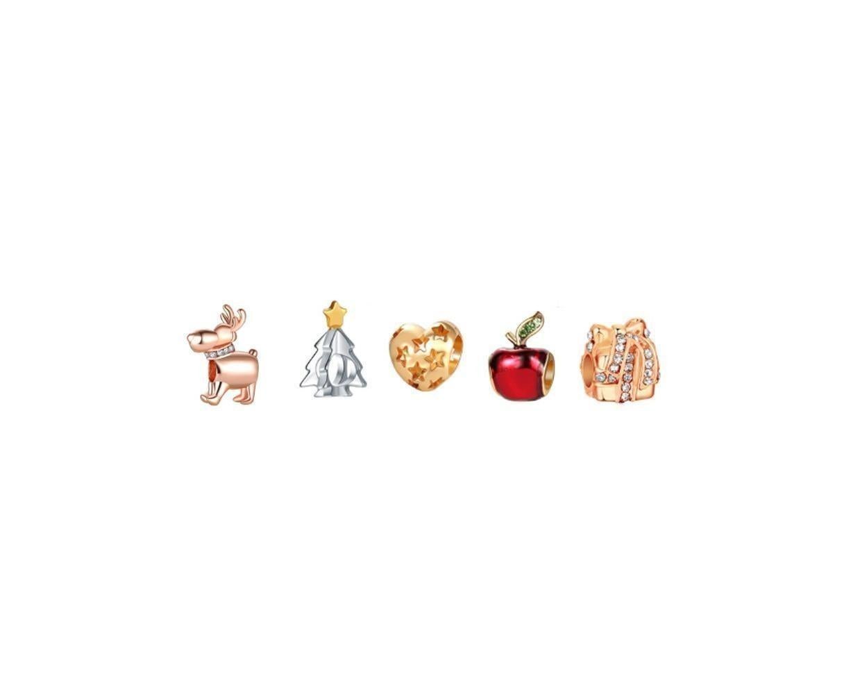 Non-woven Hanging Christmas Advent Charm Calendar Bag-Gold Bracelet - Image 4