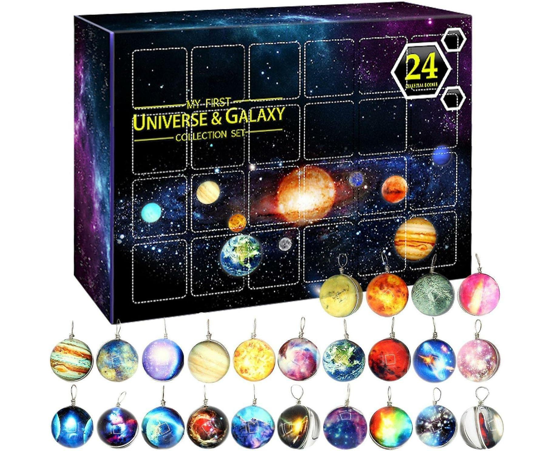 Space Advent Calendar - 24 Day Countdown Calendar Cosmic Galaxy Collection Set - Planetary Collection Set - Advent Calendar Set - Image 1