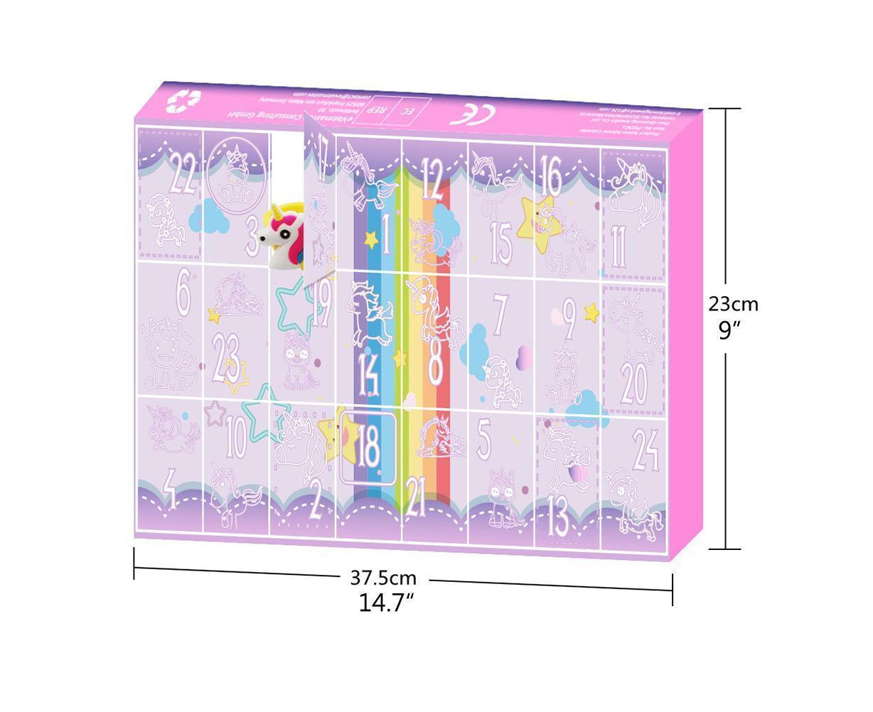 Christmas Countdown Calendar 24Pcs Hair Accessories Cartoon Hair Clips Bracelets Christmas Advent Calendar Party Favors Classroom Prizes - Image 2
