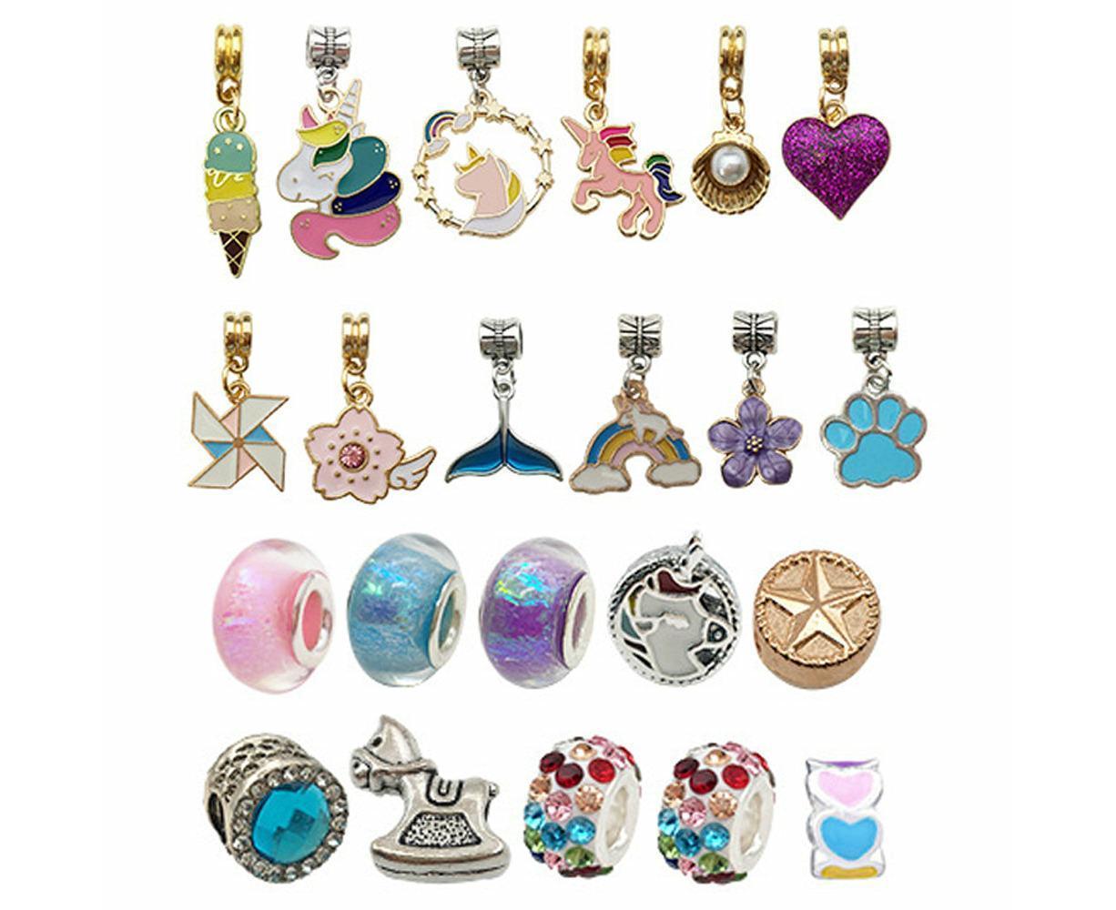 24pcs DIY Christmas Bracelet Advent Calendar Unicorn Christmas Charm Bracelet Set - Image 2