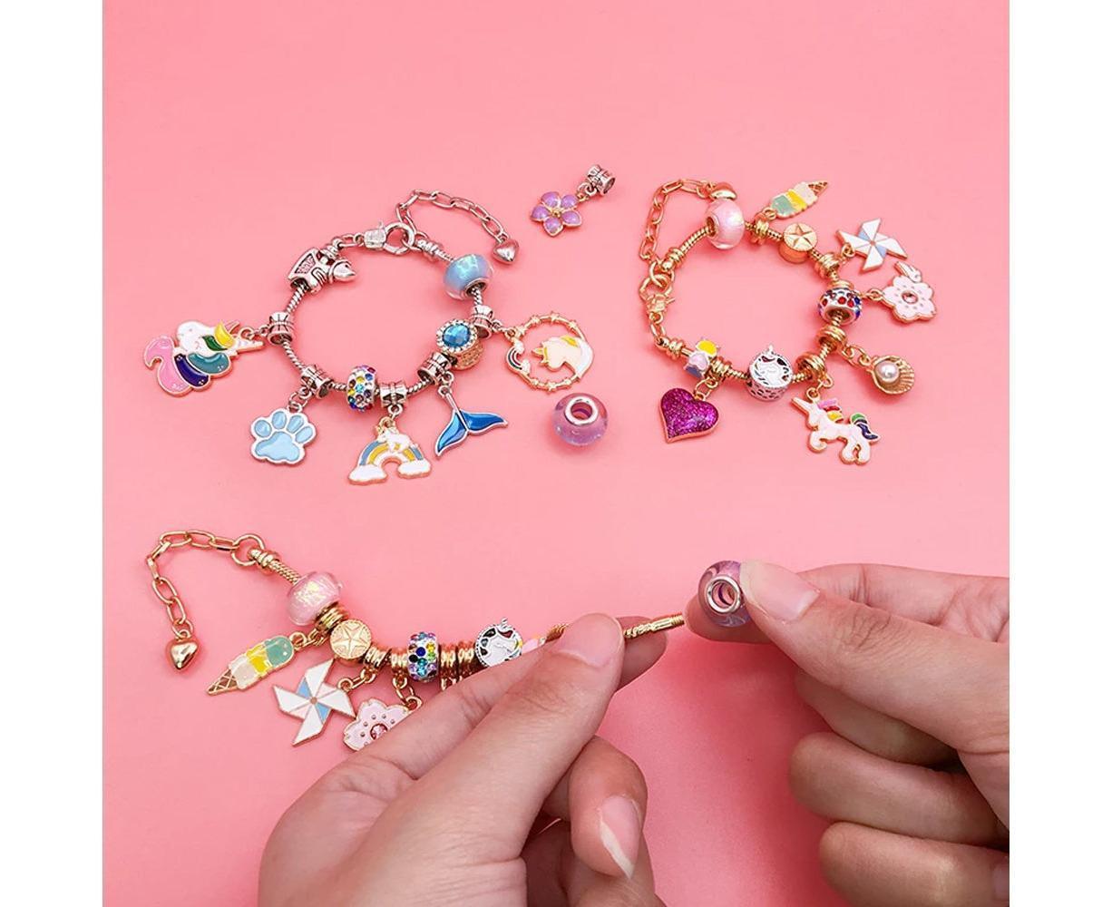 24pcs DIY Christmas Bracelet Advent Calendar Unicorn Christmas Charm Bracelet Set - Image 5