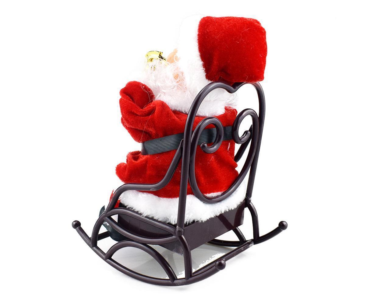 2024 Christmas Playing Saxophone Santa Claus in Chair with Music Electric Funny Santa Decoration Christmas Gifts - Image 5