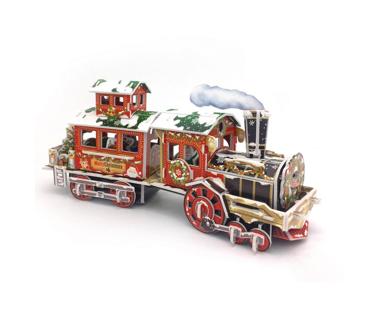 3D Christmas Train Jigsaw Puzzles Jigsaw Express for Christmas Birthday and Valentine Gift - Image 1