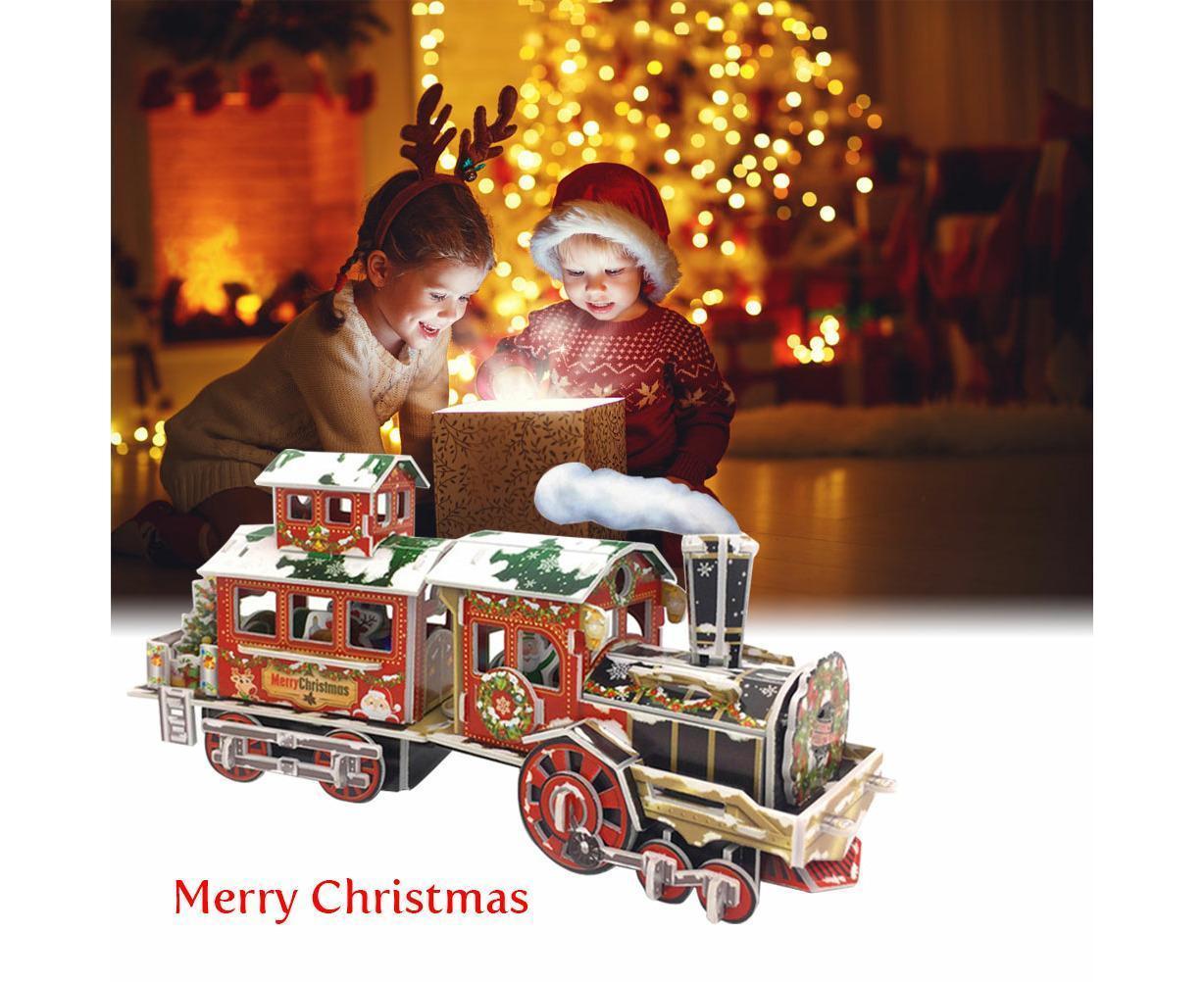 3D Christmas Train Jigsaw Puzzles Jigsaw Express for Christmas Birthday and Valentine Gift - Image 5