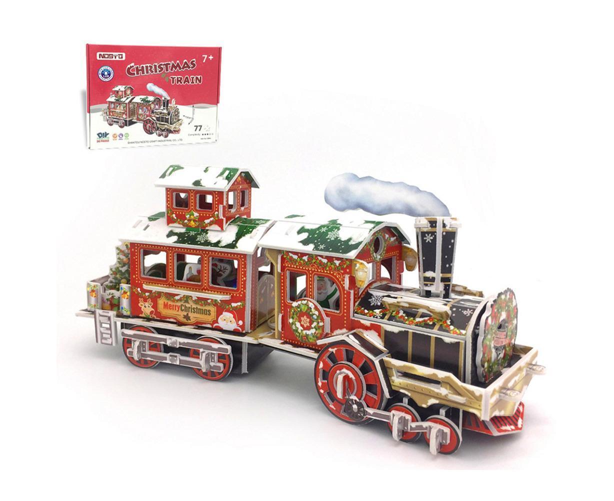3D Christmas Train Jigsaw Puzzles Jigsaw Express for Christmas Birthday and Valentine Gift - Image 8