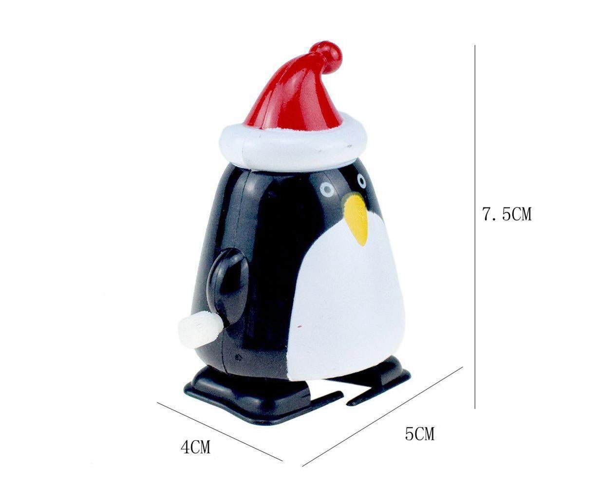 8pcs Christmas Wind Up Toys Penguin Christmas Tree Santa Claus Snowman Elk Clockwork Toys Figure Ornaments Party Supplies Favors - Image 4