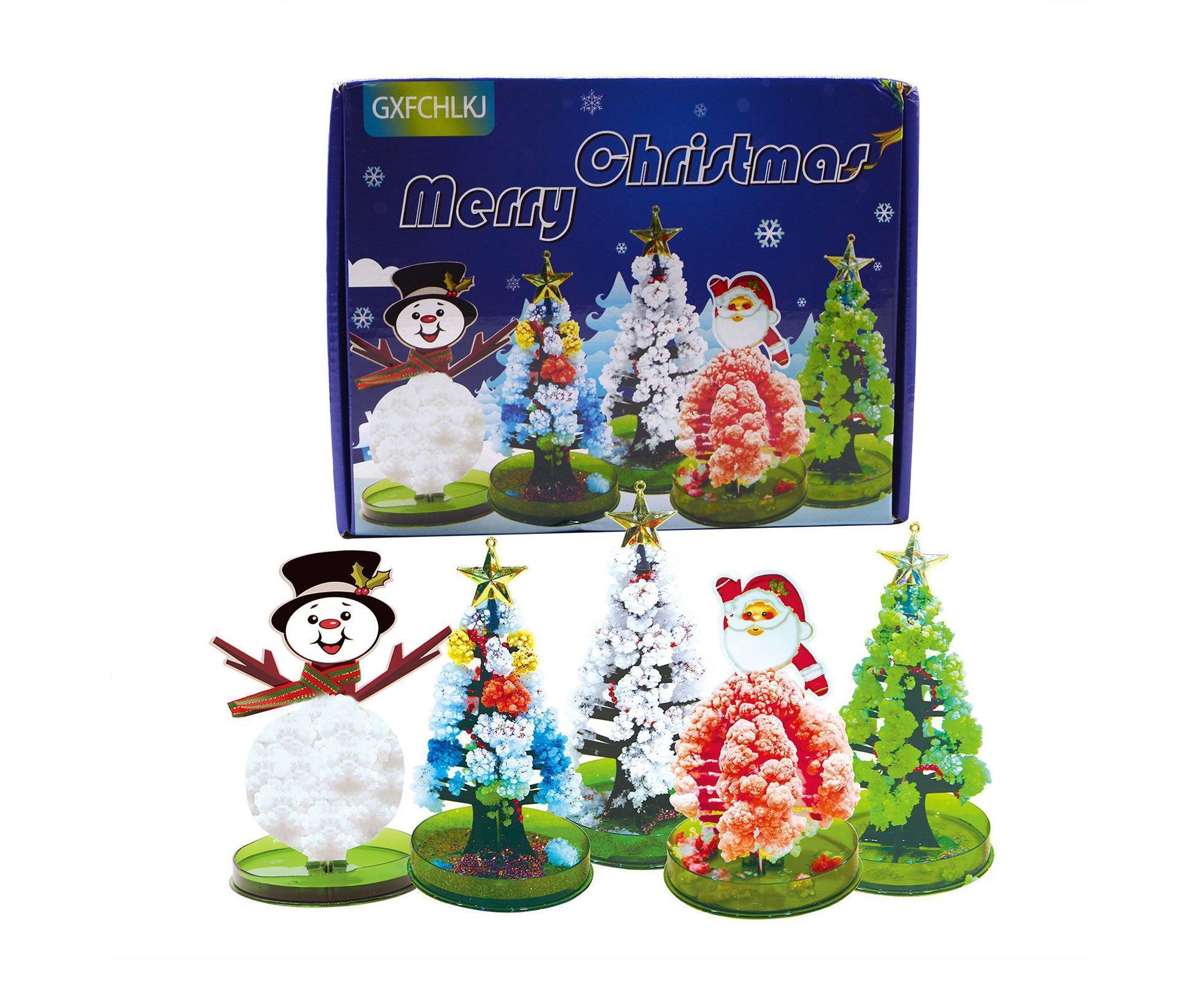 Educational Handmade DIY Toys Magic Christmas Tree Paper Tree Blossom Christmas Gift Box - Image 1