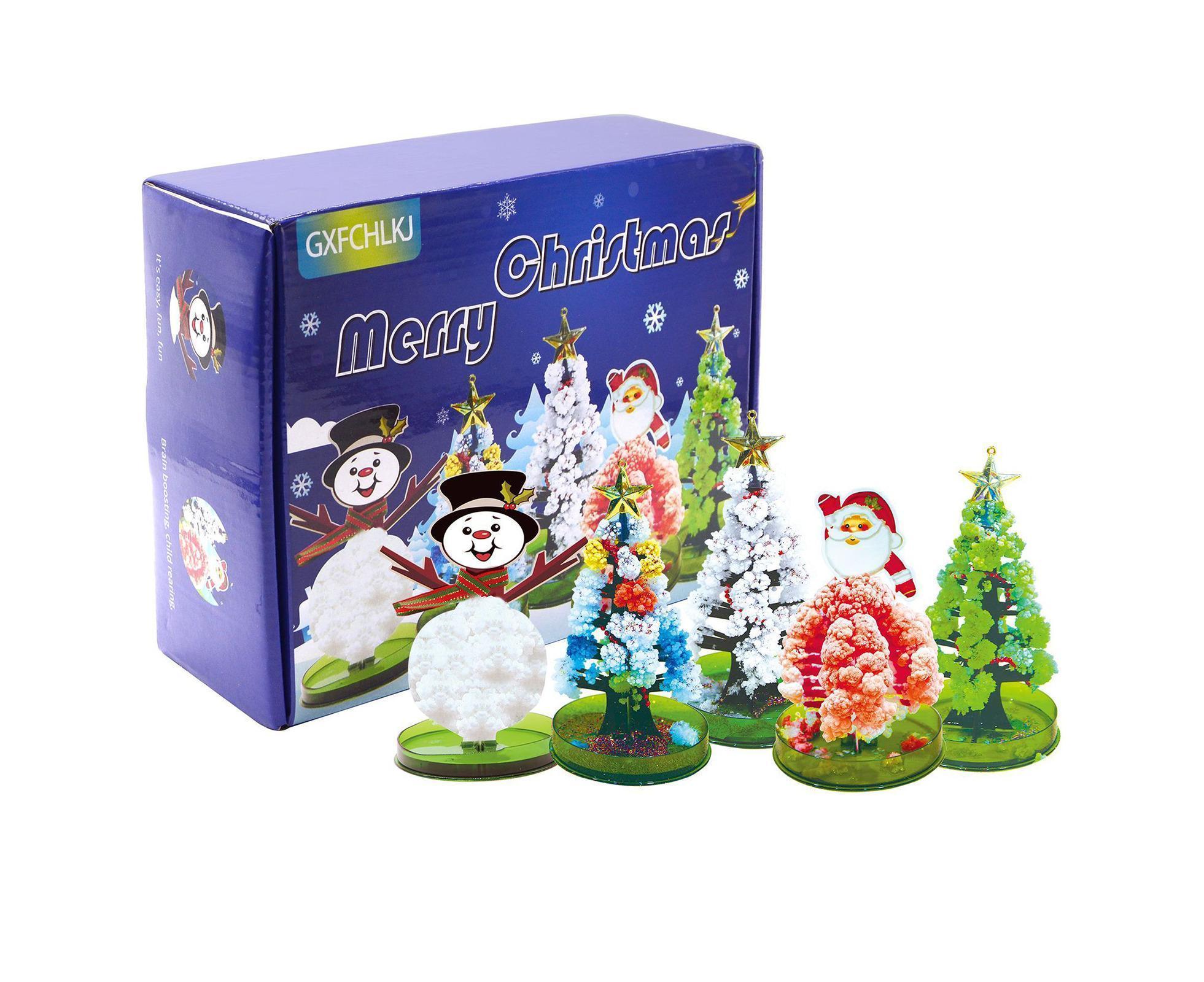 Educational Handmade DIY Toys Magic Christmas Tree Paper Tree Blossom Christmas Gift Box - Image 2