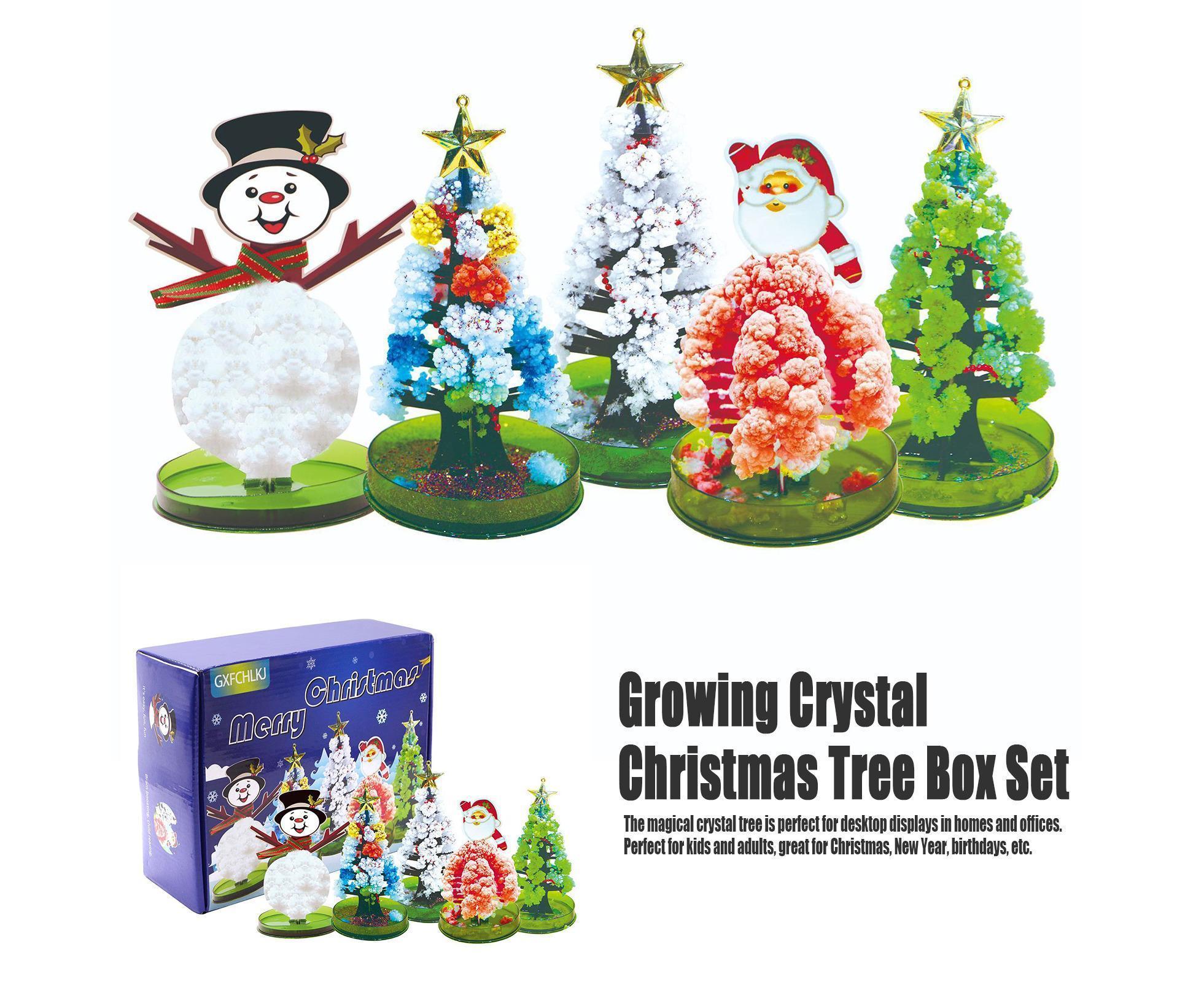 Educational Handmade DIY Toys Magic Christmas Tree Paper Tree Blossom Christmas Gift Box - Image 6
