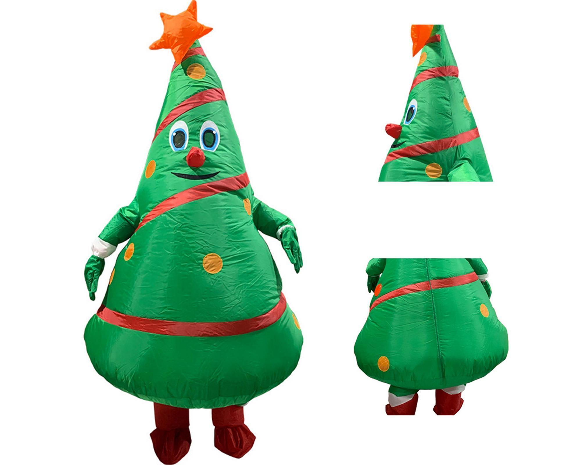 Christmas Cartoon Doll Costumes Air Model Inflatable Christmas Tree Clothes Funny Dress Up Props - Image 2